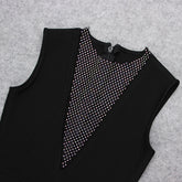 Robe bandage à strass de Dubaï